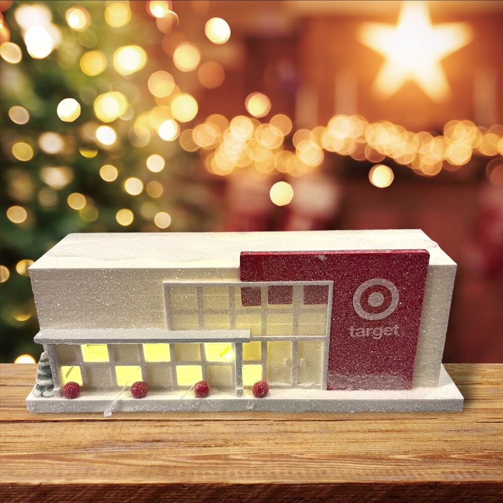 Target Bullseye Playground Light Up Target Store Christmas Village 2024 Retired